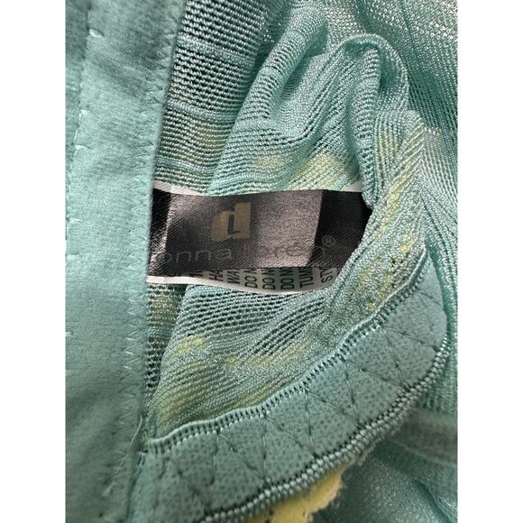 Donna L'oren Blue/Yellow Mesh Corset Tank 36C - Picture 8 of 8